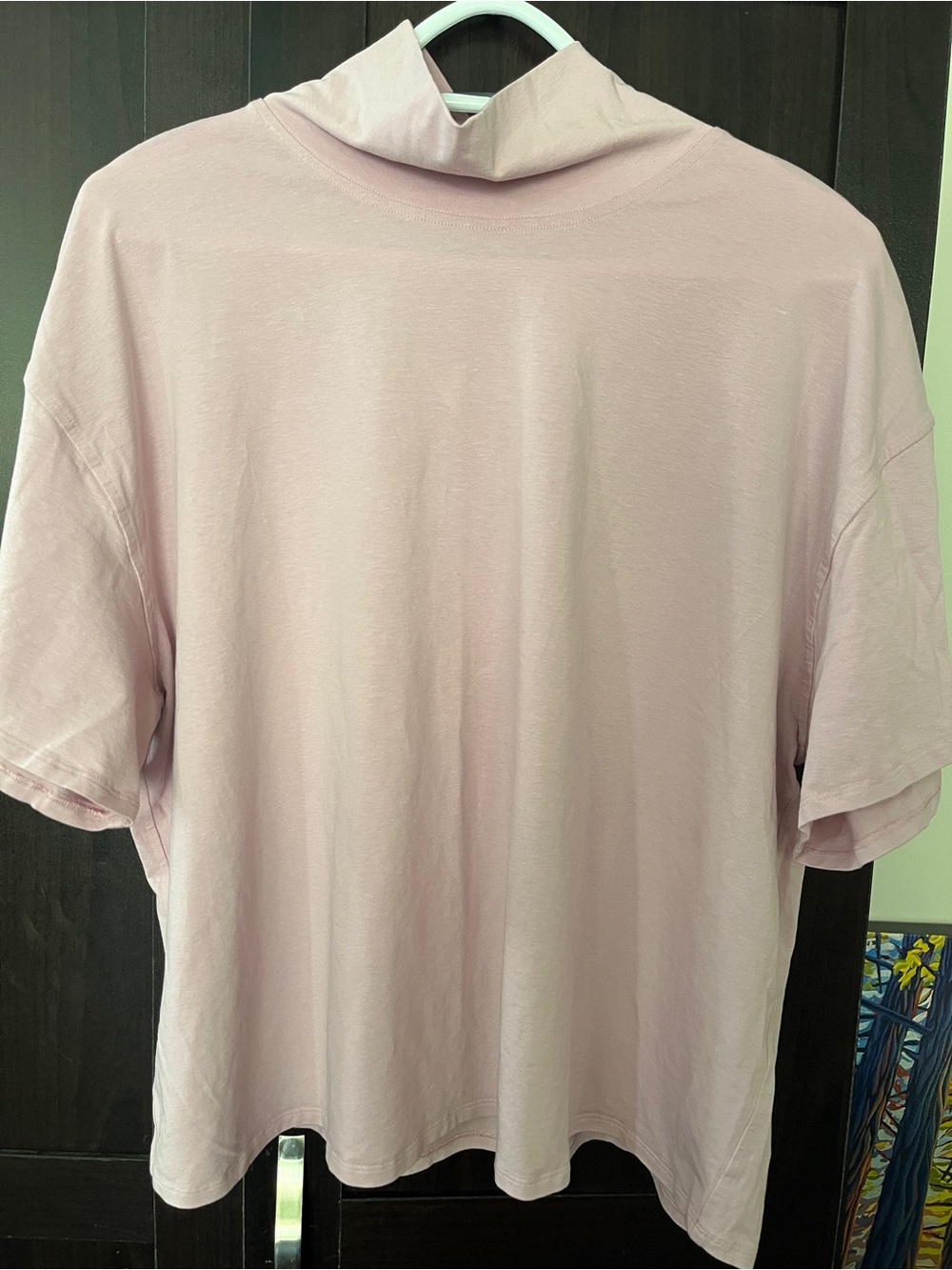 Lululemon Cotton-Blend Turtleneck Sweatshirt (Velvet Dust / Mauve Pink) Size 14